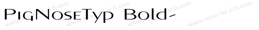 PigNoseTyp Bold字体转换
